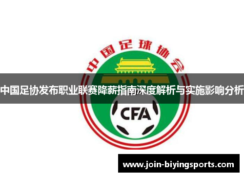 中国足协发布职业联赛降薪指南深度解析与实施影响分析