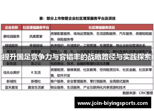 提升国足竞争力与容错率的战略路径与实践探索