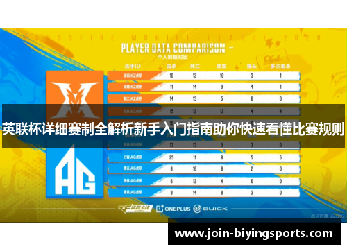 英联杯详细赛制全解析新手入门指南助你快速看懂比赛规则